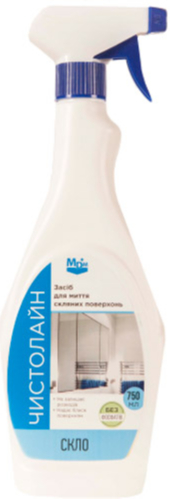 Засіб для миття скла ЧИСТОЛАЙН, 750мл